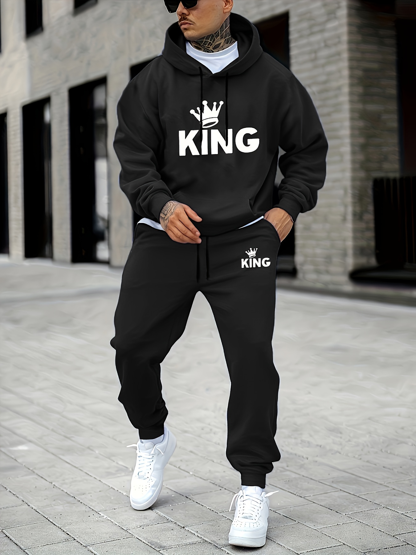 Street Fashion Outfit - Conjunto Deportivo de 2 Piezas para