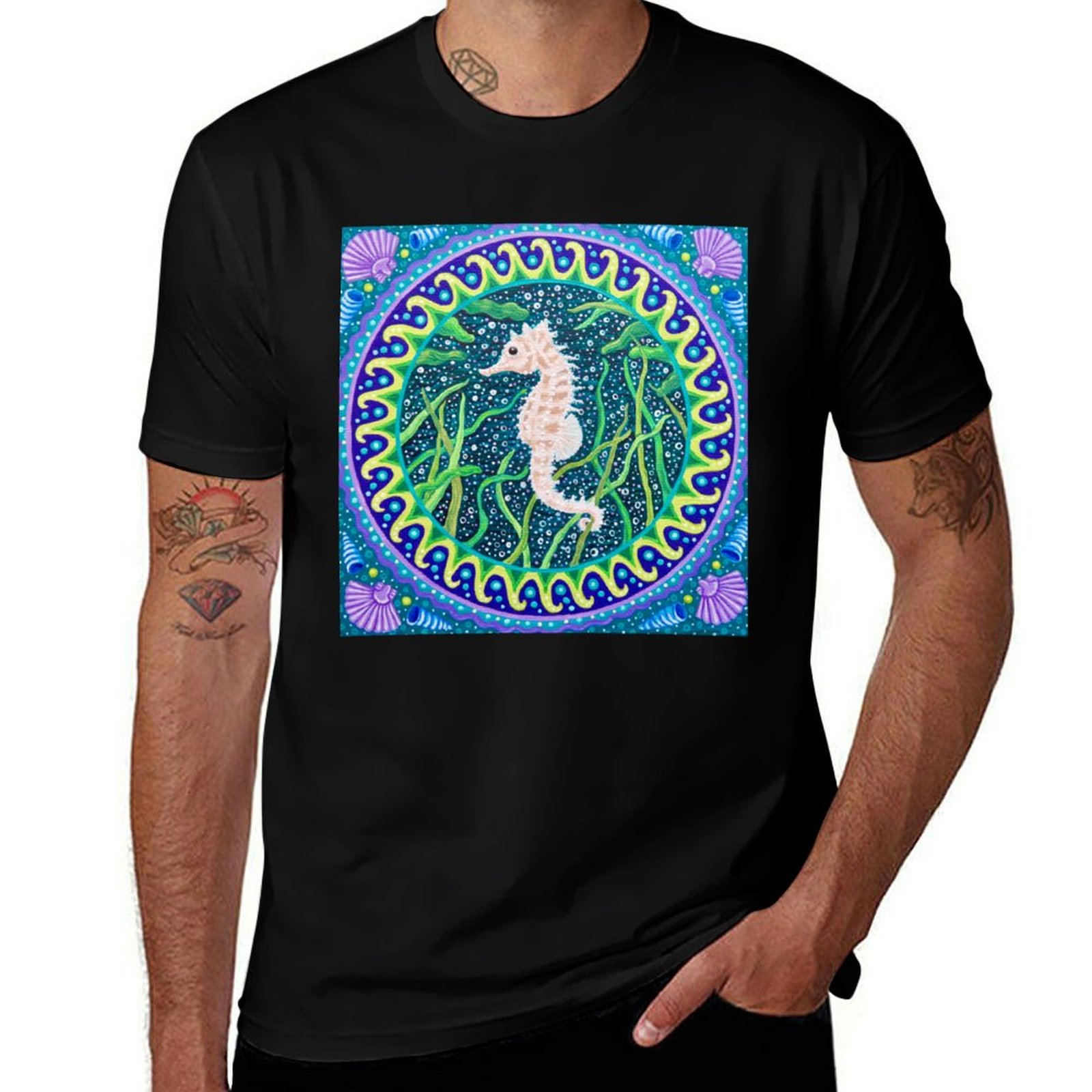 Street Fashion Sydney - Camiseta Sydney Seahorse, camiseta informal de