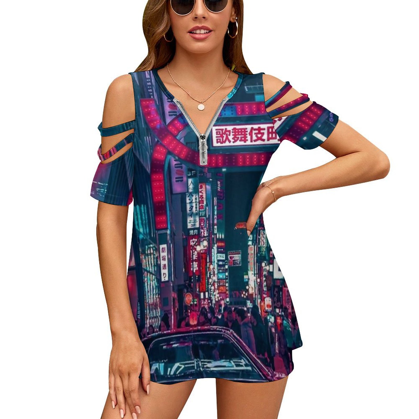 Street Fashion In Tokyo - Camiseta Tokyo Street para mujer, nueva