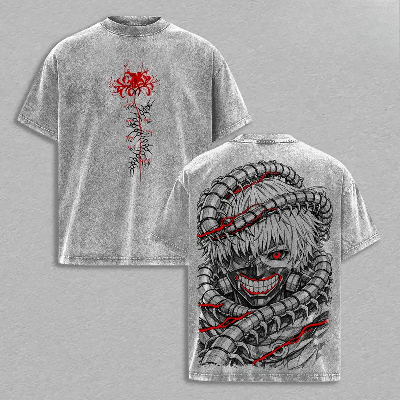 Street Fashion In Tokyo - Camiseta Retro Manga Kaneki Ken Tokyo