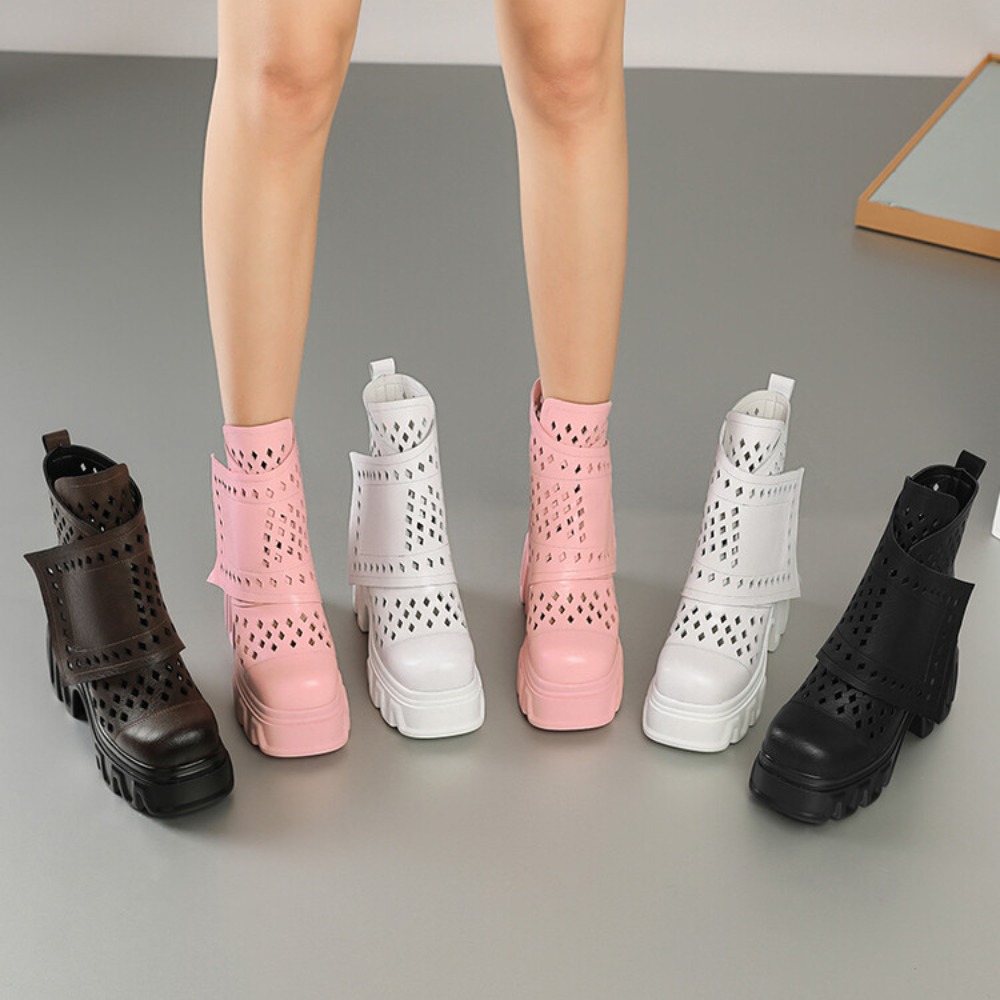 Botas de Plataforma con Tacón  - Street Fashion Outfit reseña y precio