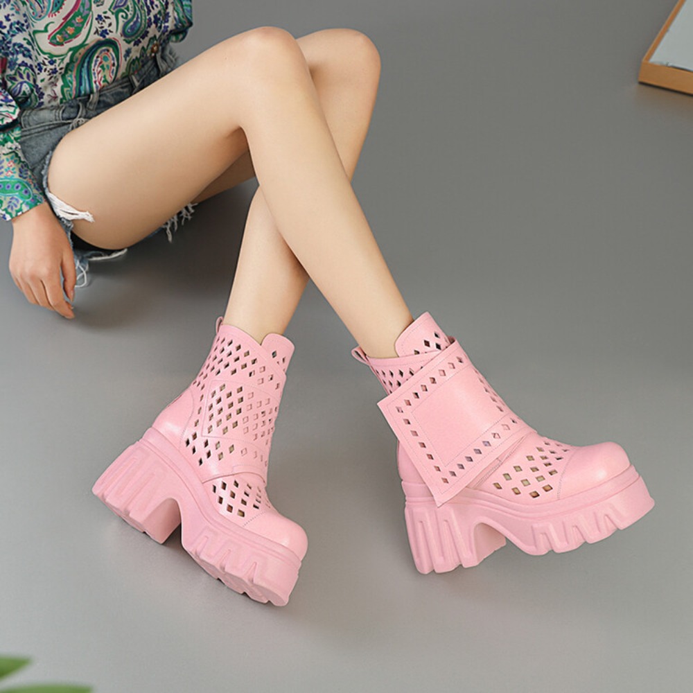Botas de Plataforma con Tacón  - Street Fashion Outfit reseña y precio