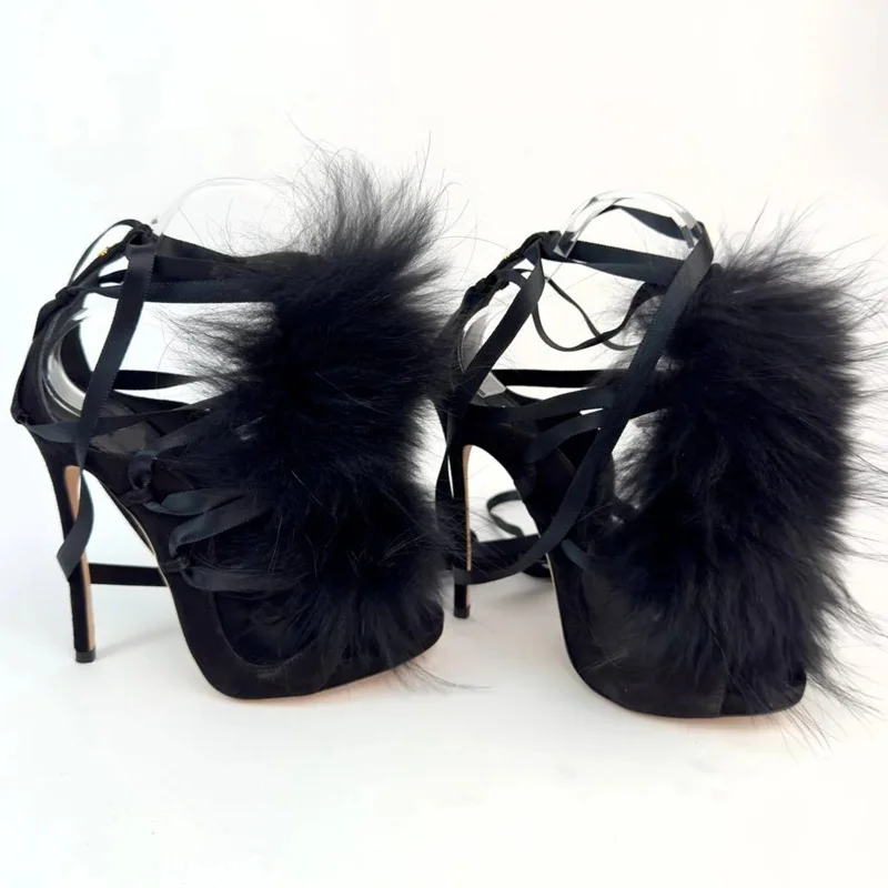 Sandalias de tacón fino con pu - Street Fashion Outfit reseña y precio