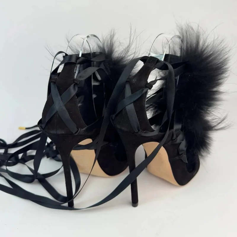 Sandalias de tacón fino con pu - Street Fashion Outfit reseña y precio