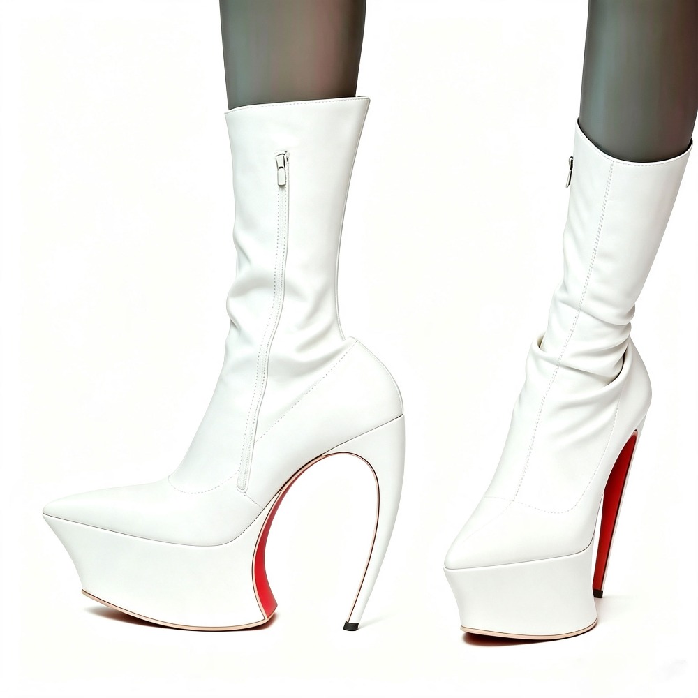 Botines de Mujer con Punta en  - Street Fashion Outfit reseña y precio