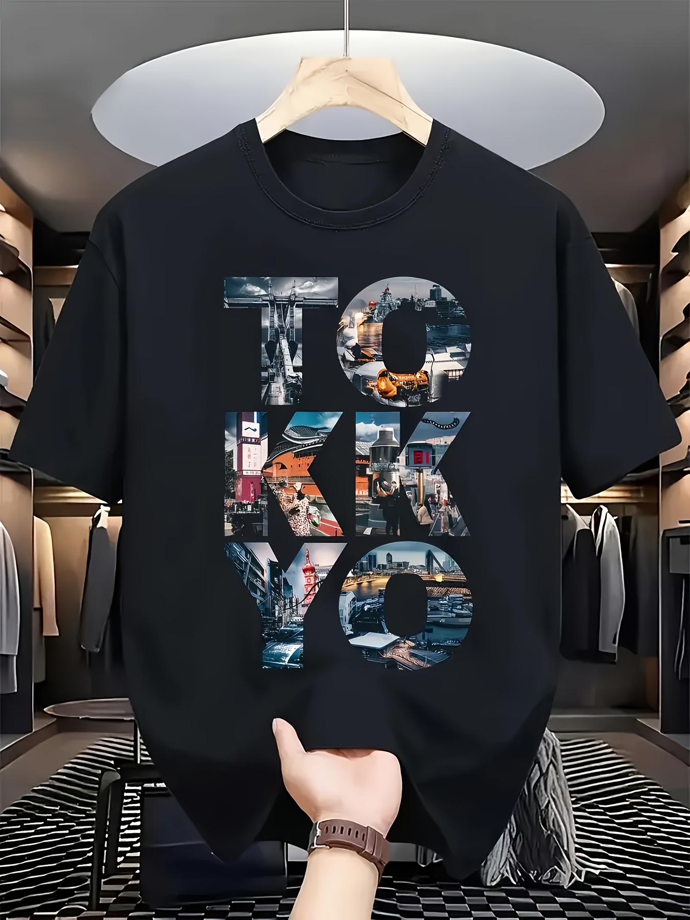 Camiseta Gráfica Negra de Moda - Street Fashion In Tokyo reseña y precio