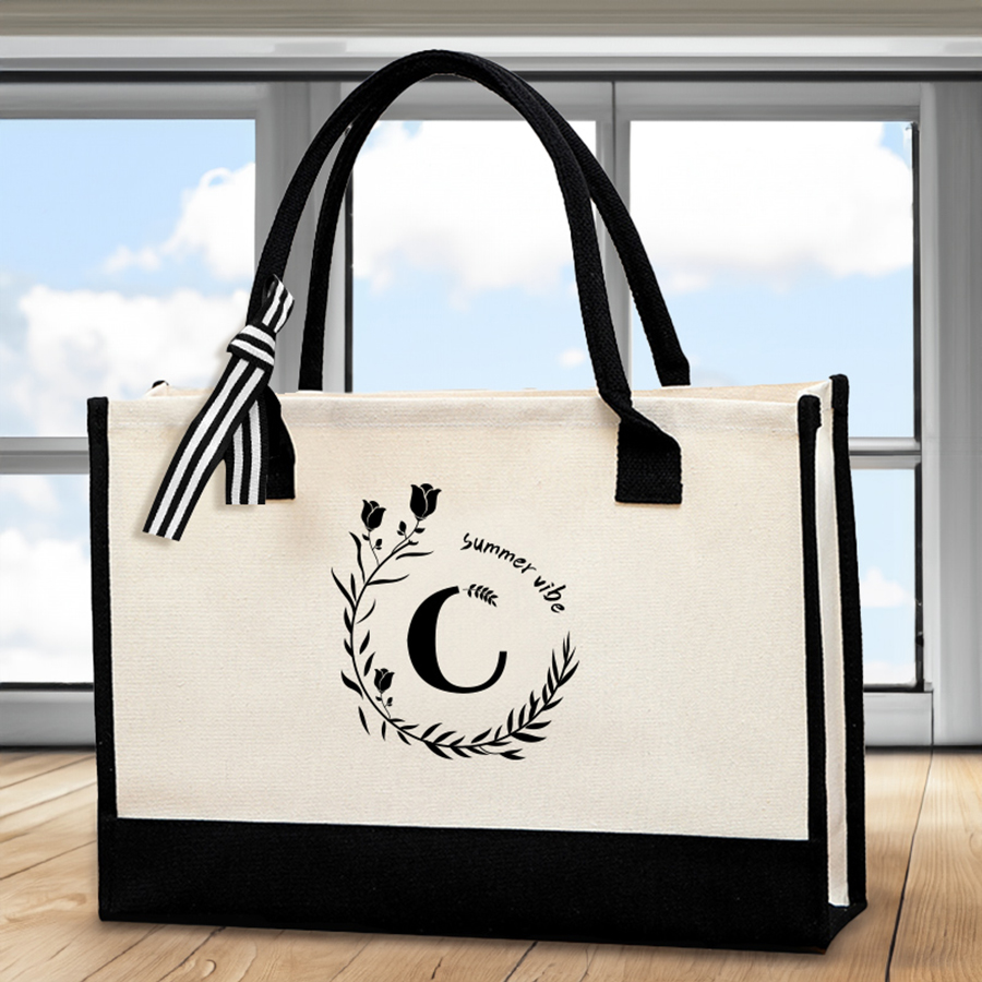 Bolso de mano de cuero con est - Tote Bag Canvas Print reseña y precio