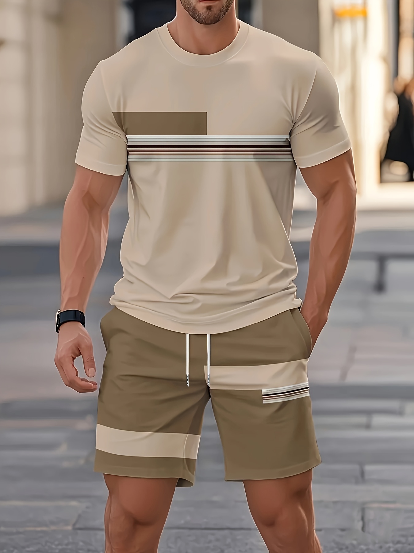 Conjuntos de verano para hombr - Street Fashion Outfit reseña y precio